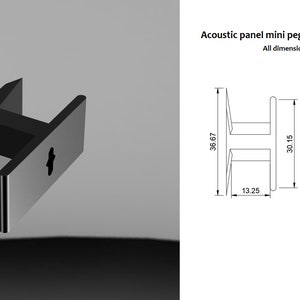 Panneau acoustique pour tableau ou crochet pour tableau Twist & Go par WallTune image 3