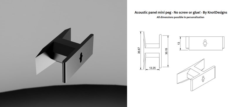 Akoestisch paneel foto of schilderijhaak Twist & Go van WallTune afbeelding 3