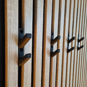 Acoustic panel hook - double - Screw - Coat rack for AKU panels