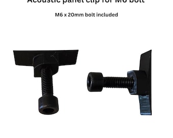 Acoustic panel M6 bolt clip - by WallTune