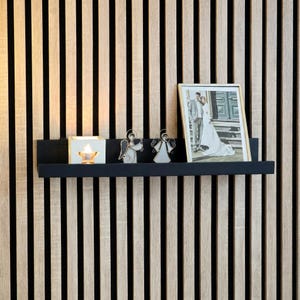 Supports d'étagère pour panneau acoustique - pour rebord pour photos IKEA MOSSLANDA - Clip mural (pas de perçage) par WallTune