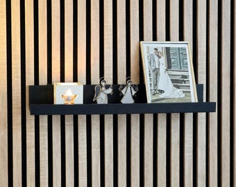 Staffe per mensole a pannello acustico - per IKEA MOSSLANDA Picture Ledge - Clip da parete (senza fori) di WallTune