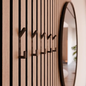 Acoustic panel hook - Double Coat Hook - Screw