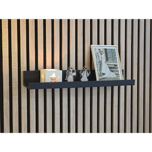 Acoustic panel shelf brackets - for IKEA MOSSLANDA Picture Ledge -  Wall Clip (no drilling) by WallTune