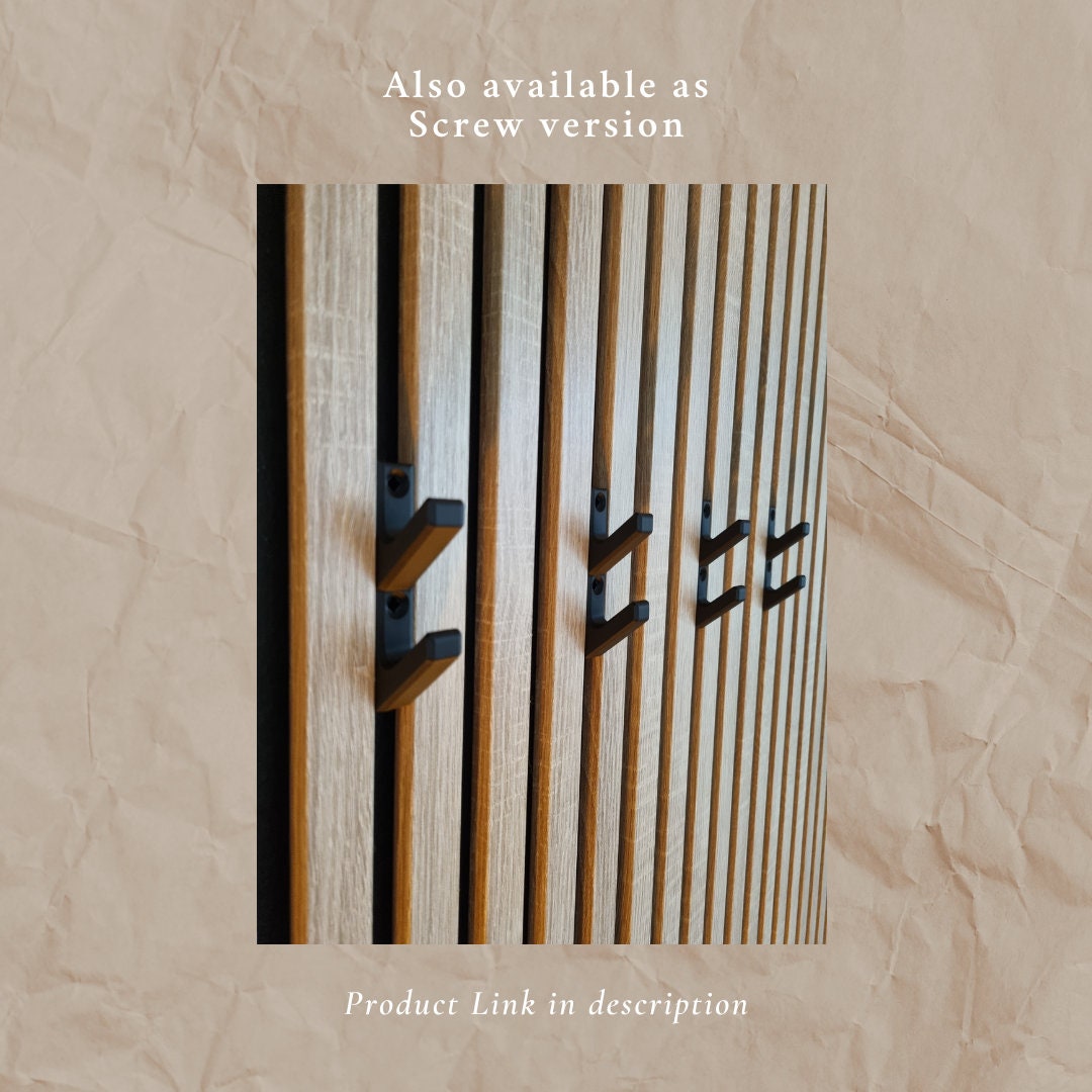 Acoustic Panel Hook - Double - Click&go - Coat Rack for AKU Panels