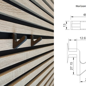 Acoustic panel hook Coat rack Twist & Go horizontal image 2