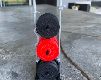 1:12 Puppenhaus Miniatur Langhantel Curl Bar Gym Gewicht Set