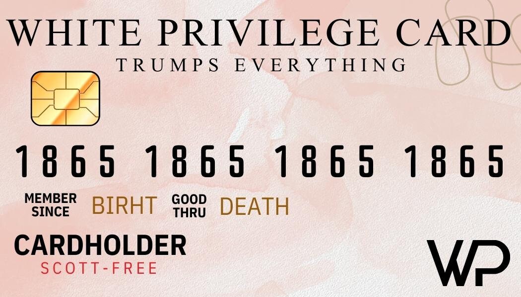 White Privilege Card Etsy