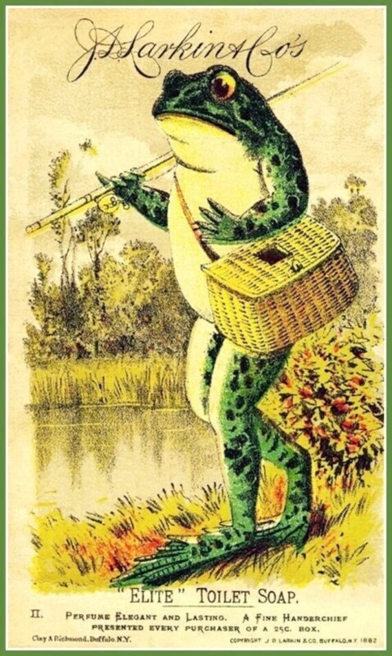 Art Print Fishing Frog 1882, Print -  Canada