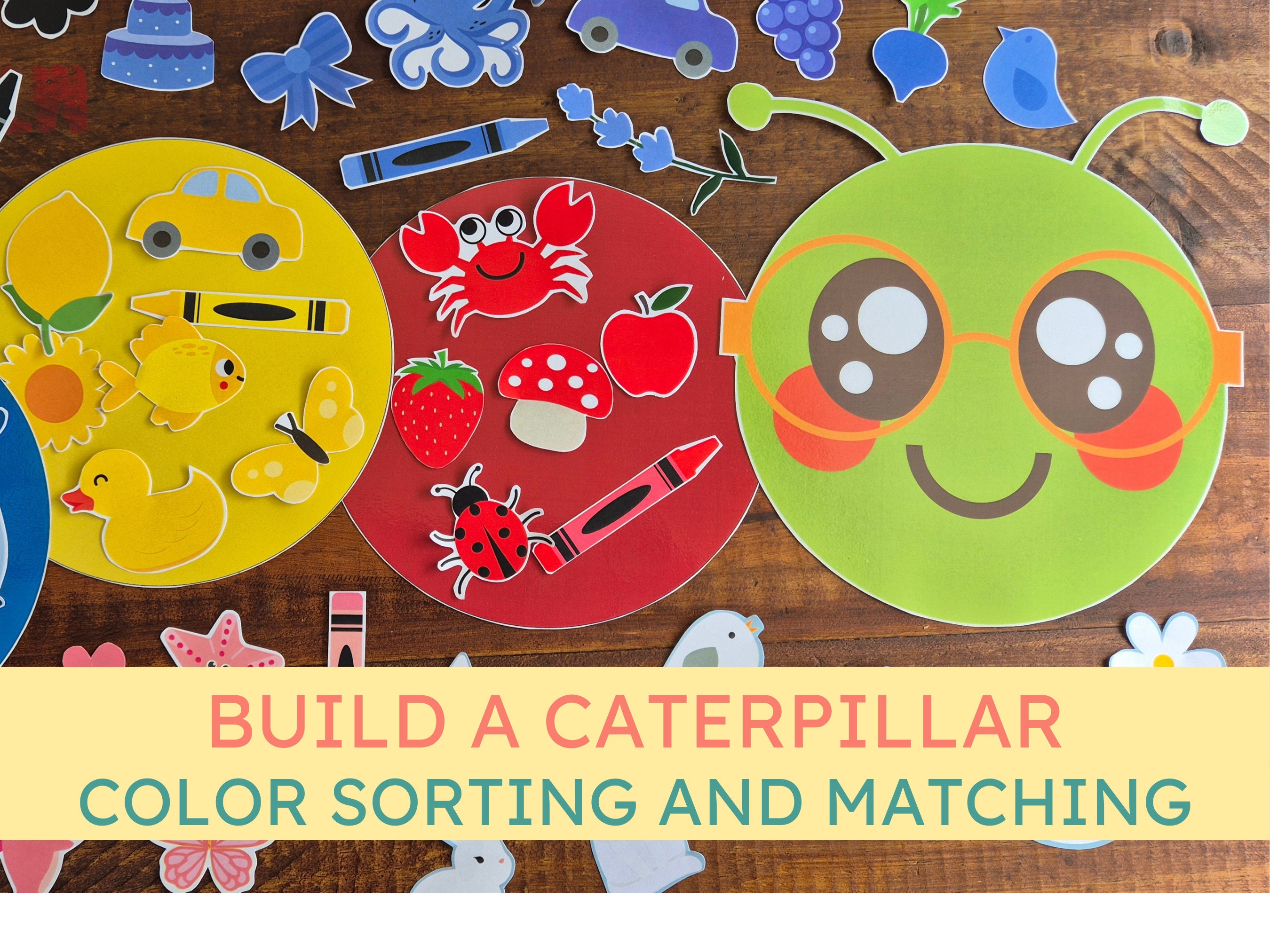 Printable Color Sorting Activity for Preschool, Build A Rainbow ...