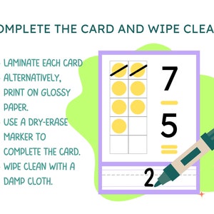Printable Subtraction Flashcards, Facts to 10, Subtraction and Math ...
