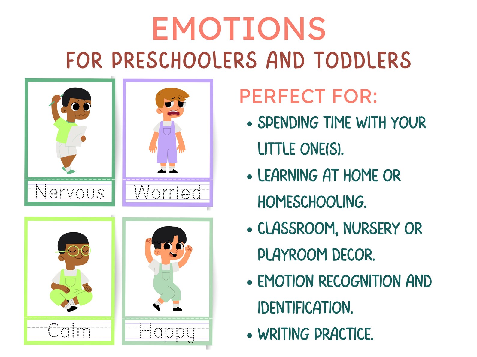 Printable Emotions Flashcards, Emotion and Feelings Flash Cards ...