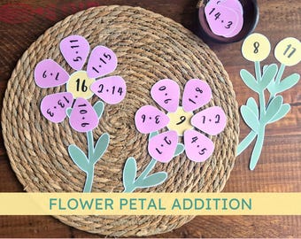 Addition to 20 Math Craft or Game for Kindergarten and First Grade (Digital Download)