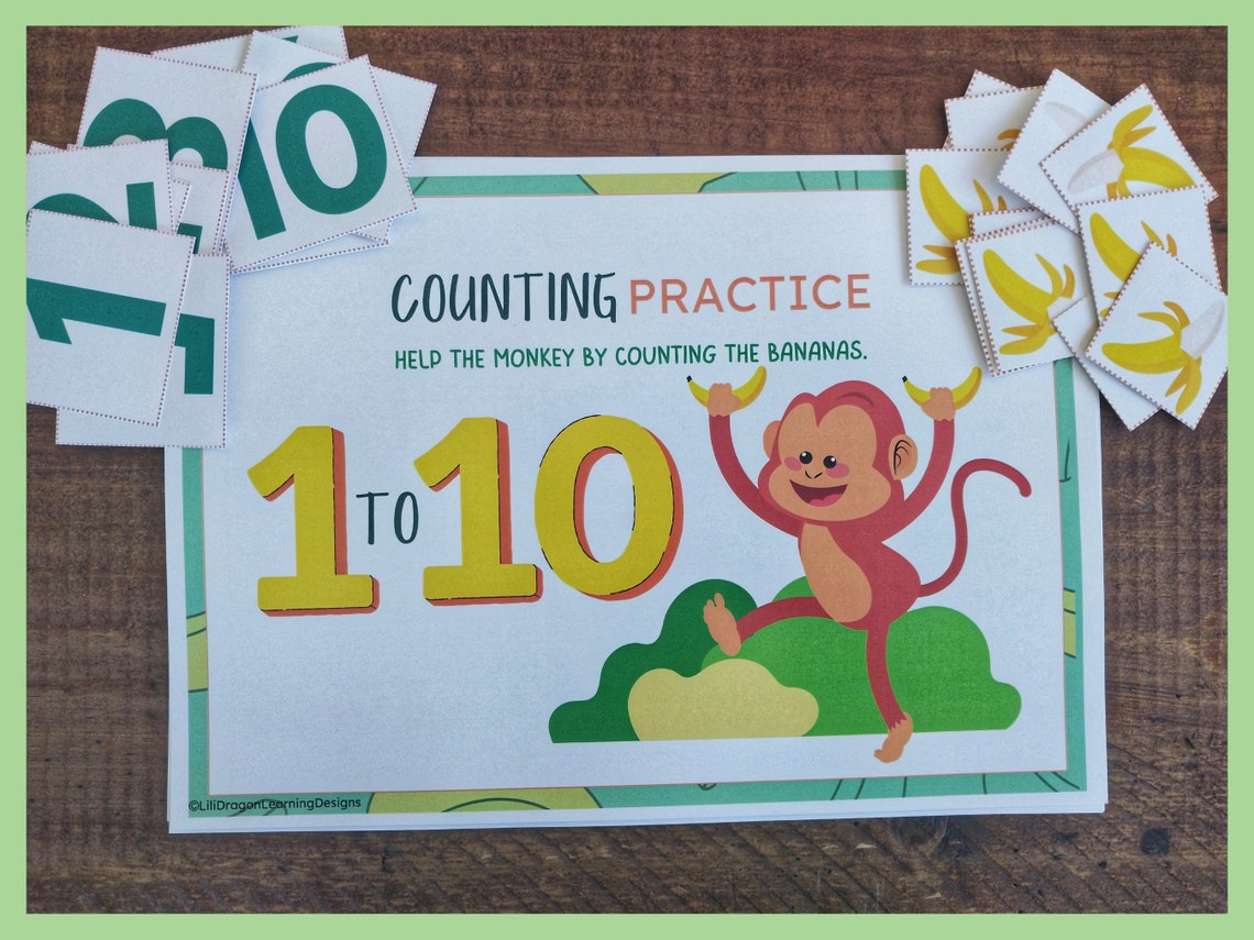 Printable Counting Worksheet for Toddlers and Preschoolers - Etsy