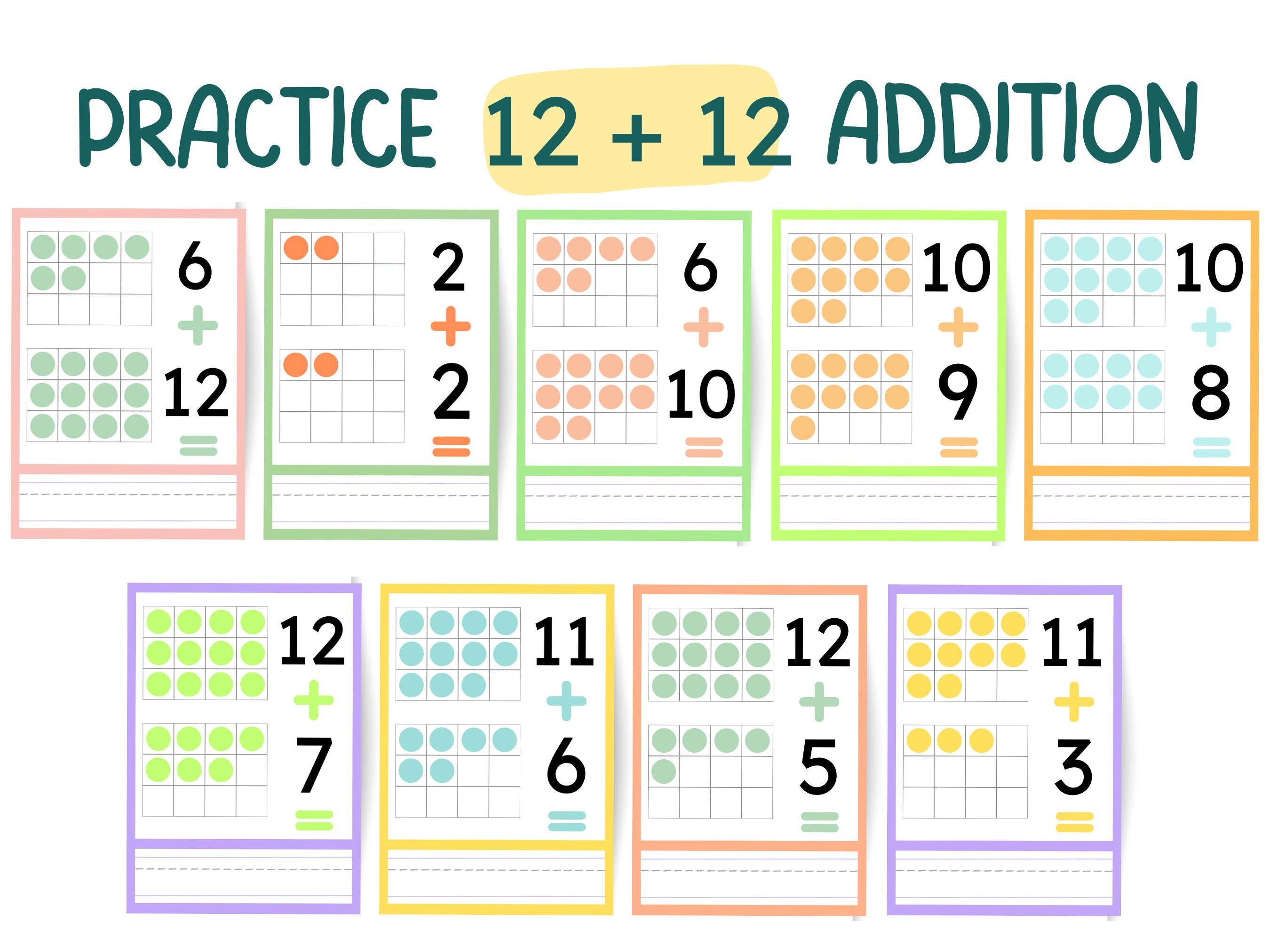 Printable Addition Flash Cards Addition to 24 Addition and Math ...