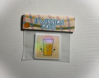 II Winners Sticker Pack