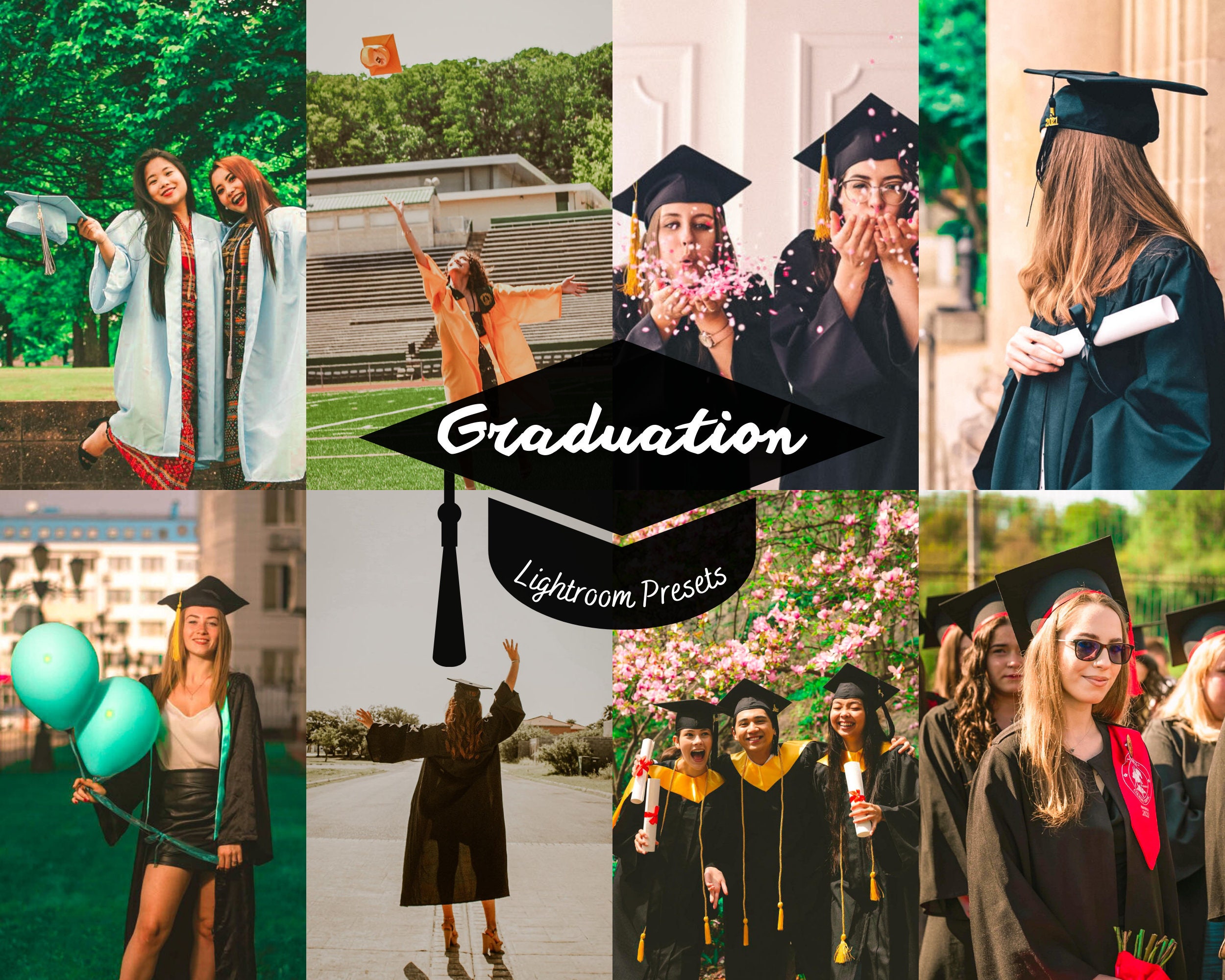5 Graduation Mobile Lightroom Presets College Presets Etsy