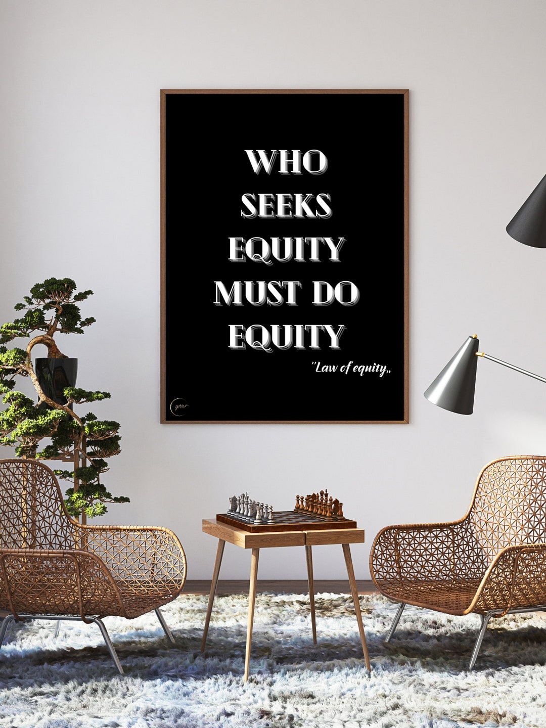 Who Seeks Equity Must Do Equity. Wall Digital Poster.download Etsy