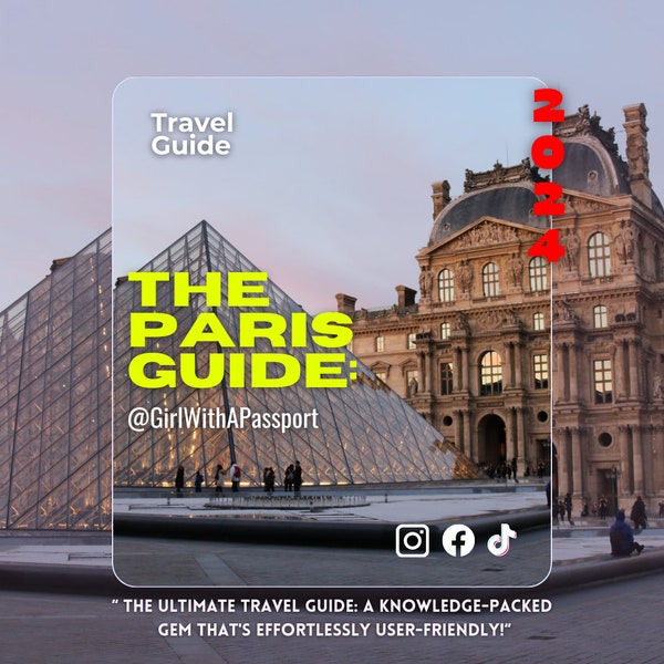 A 2024 Paris Itineray (The only guide you'll ever need) **Digital**