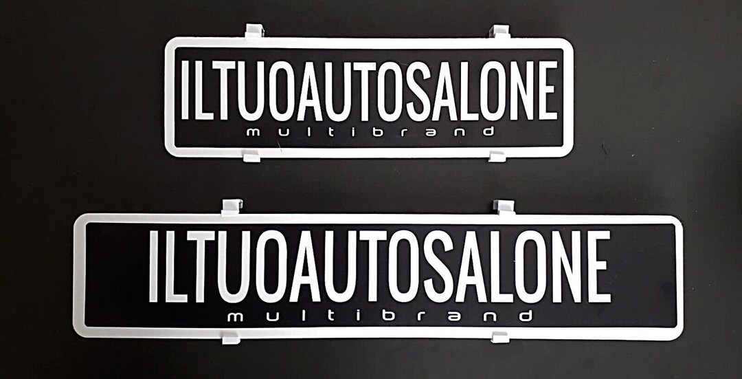 Custom Plastic License Plate Cover 3 Front 3 Rear Hooks for Fixing Etsy