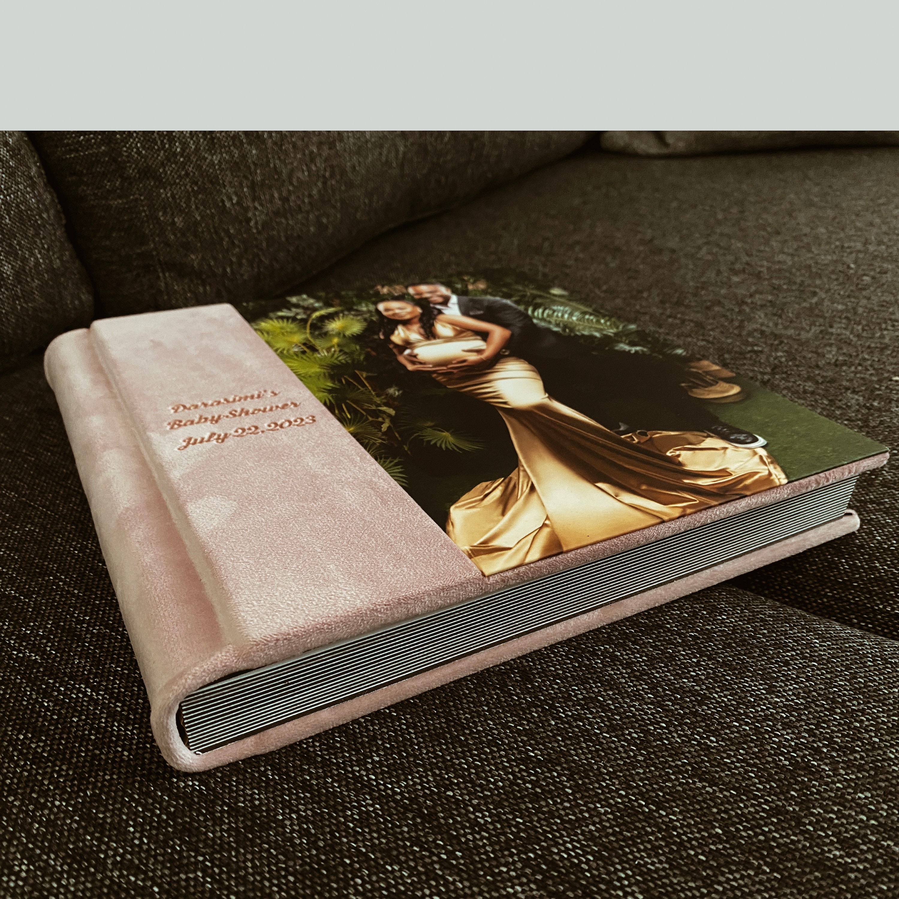 Stylish and Unique Babyshower Photo Album 12x12 Inch