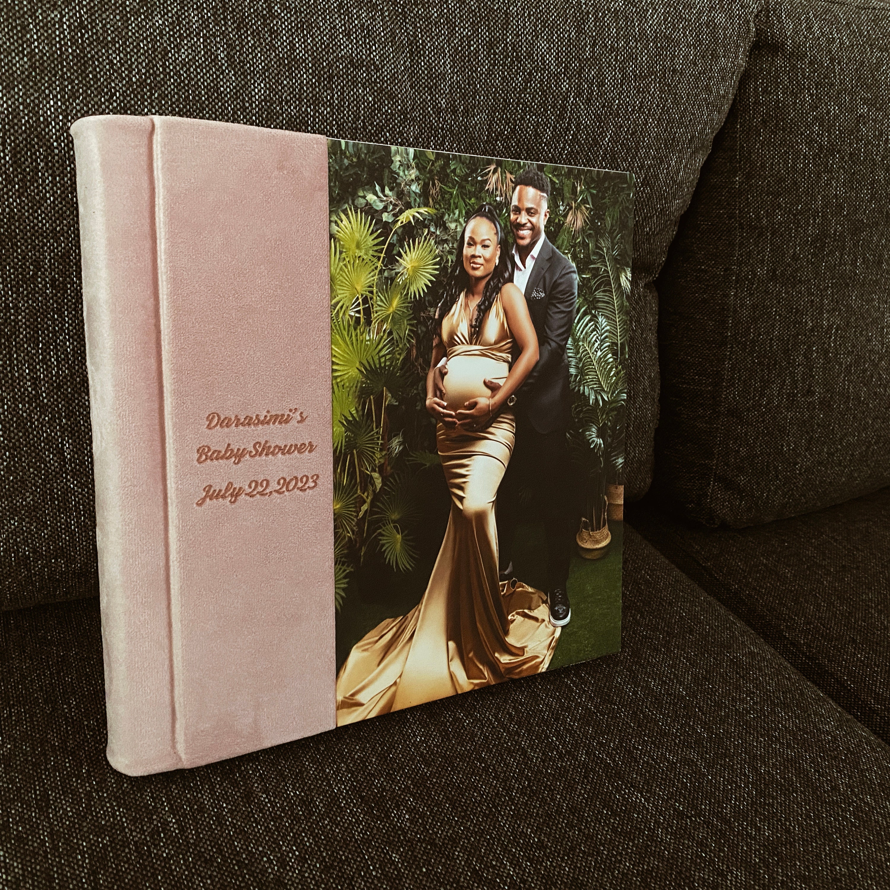 Stylish and Unique Babyshower Photo Album 12x12 Inch