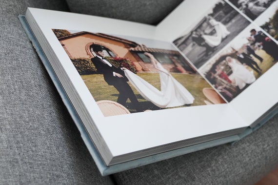 Classic Black Matted Photo Album: 10x10 Personalised Cover Option