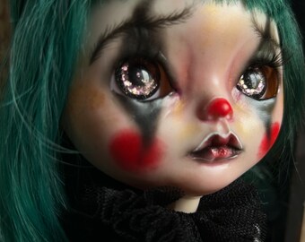 Clown Blythe, poupée de cirque Blythe, Blythe ooak