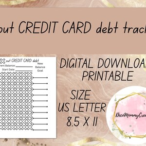 Credit Card Debt Tracker| Debt Payoff Tracker | Debt snowball | Debt Tracker | Dave Ramsey | Debt Payments | Budget Planner| finance 1