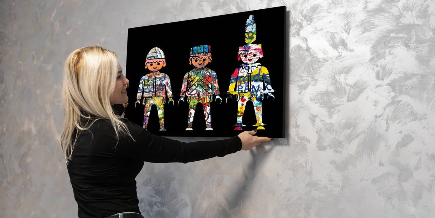 Playmobil Digital painting on canvas 3