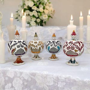 Footed Ceramic Candle Holder, Handmade22cm Candle Holder, Tea Light Candle Holder, Footed Model Candle Holder, Colorful Candle Holder Models