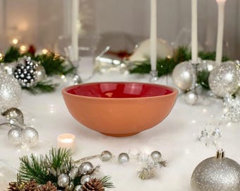 15cm Clay Bowl, Colorful Bowl, Food Grade Bowl, Tapas Bowl, Fruit Bowl, Nuts Bowl, Snack Bowl, Soup Bowl, Dinner or Breakfast Bowl