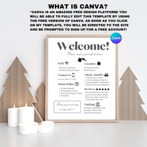 Airbnb Welcome Sign | Airbnb Wifi Sign Template | Beach House Rules | Airbnb Host | Template For Vrbo | Vrbo Guest Book | Canva Template