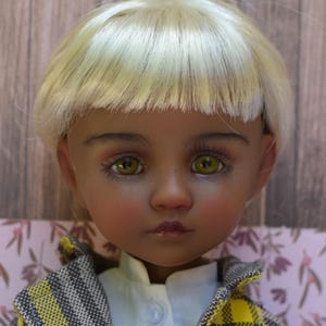 Muñeca BJD Grace OOAK de edición limitada Ruby Red Fashion Friends, repintada y personalizada, molde Effner, ojos de cristal y dos pelucas.