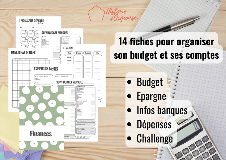 Fiches d'organisation, Classeur Maison, Planner maison, Organisation