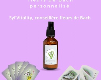 Flacon personnalisé de fleurs de Bach