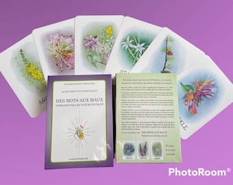 Cartes Fleurs de Bach ( 39 cartes + livret ) - Fabriquez vos Elixirs Floraux Personnalisés