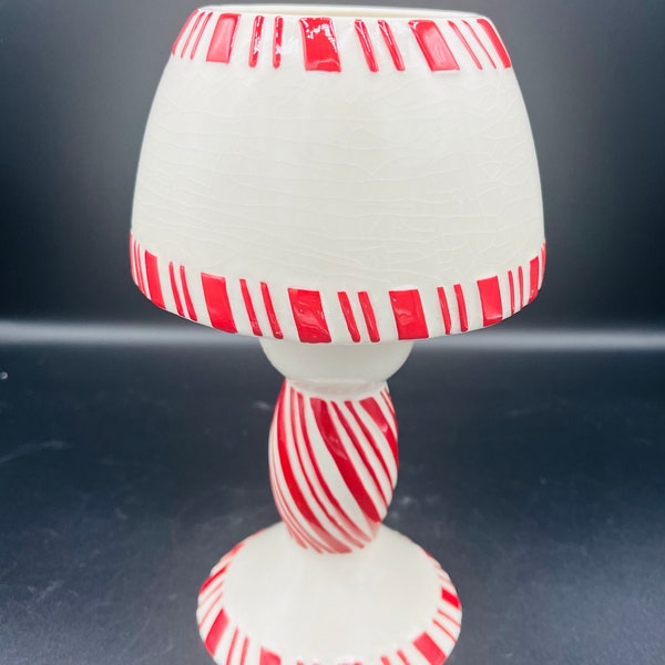 Hallmark Candy Cane Tealight Fairy Lamp