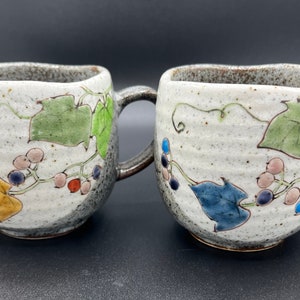 Pair of Kutani Yaki Ware Mugs
