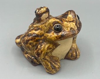 Vintage Shigarak Ware Toad Figurine, Made in Japan, Frog Kitsch