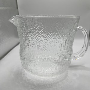 Oiva Toikka Fauna Clear Serving Pitcher Nuutajärvi Finland