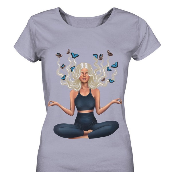 Schmetterlingsyoga - Damen Bio Shirt