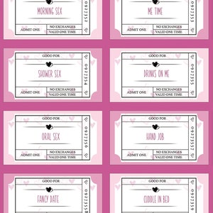 24 Naughty Love-coupons | Afdrukbaar romantisch cadeau (pdf) afbeelding 3