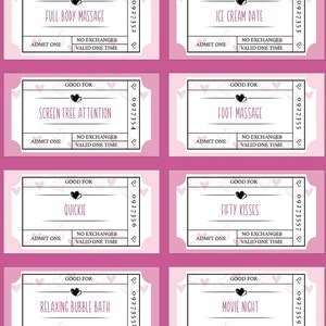 24 Naughty Love-coupons | Afdrukbaar romantisch cadeau (pdf) afbeelding 2