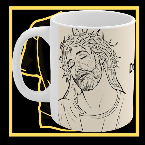 Do You Follow Jesus This Close Ceramic Coffee Cup