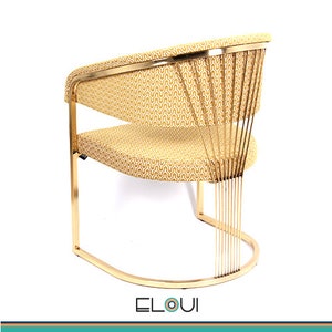 Dining Chair Metal Arms, Chairs for Living Room, Chairs for Dining Room, With Upholstery