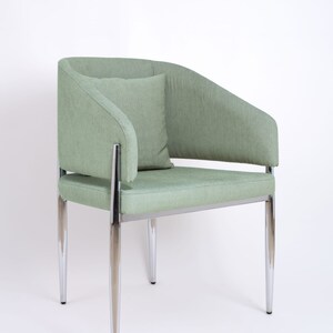 Dining Chair Brass Metal Arms, Chairs for Living Room, Chairs for Dining Room, With Upholstery