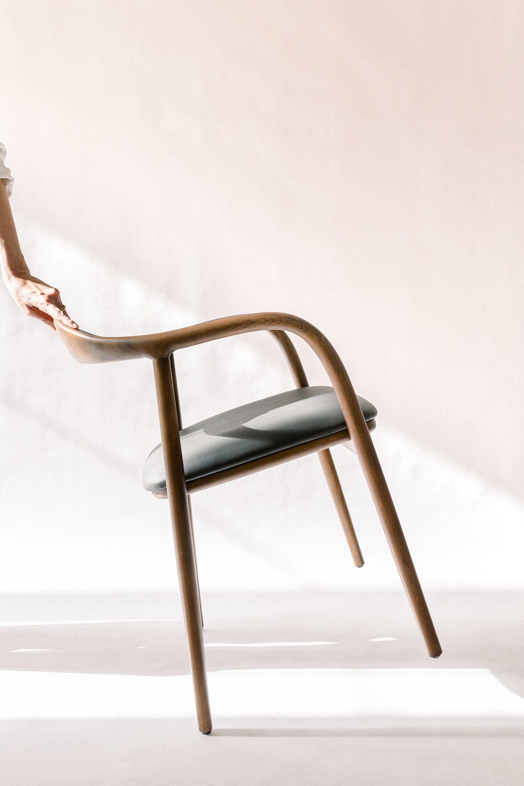 Modern Dining Chairs, Solid Wood Legs, Wood Chair, Mid Century Dining Chair, Chairs for Living ...