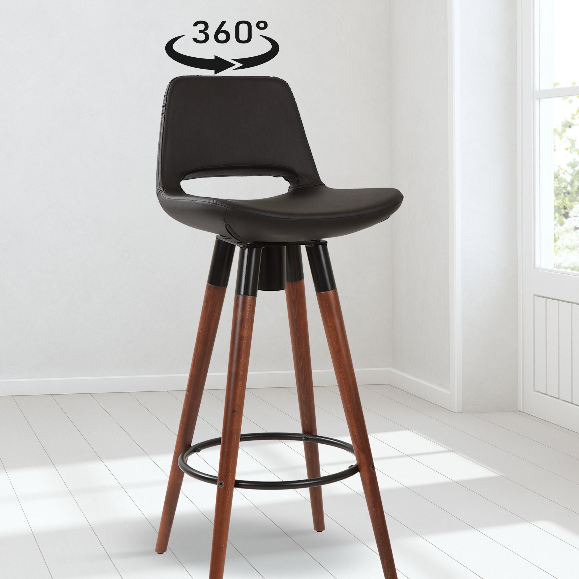 Adjustable Industrial Bar Stool With Back Support - Best of Exports