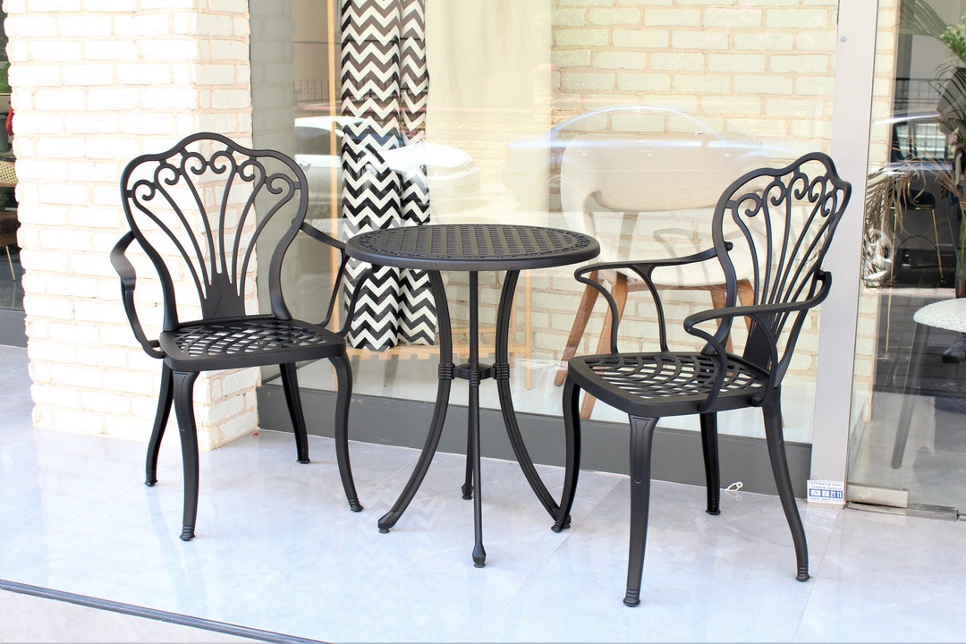 Vintage Garden Bistro Table Set, Outdoor Furniture, Weatherproof, Patio ...